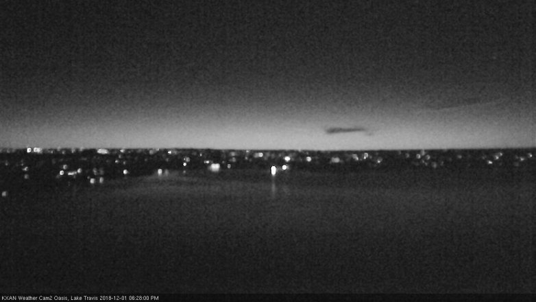 Lake Travis webcam, December 1, 2018 5:30 PM CT
