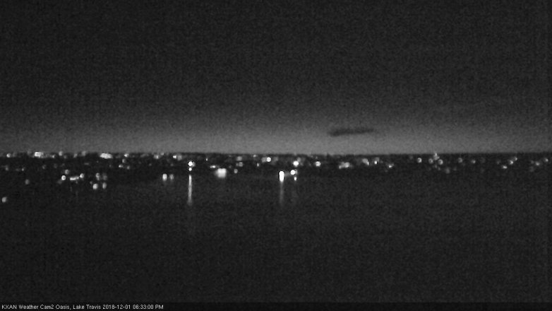 Lake Travis webcam, December 1, 2018 5:35 PM CT