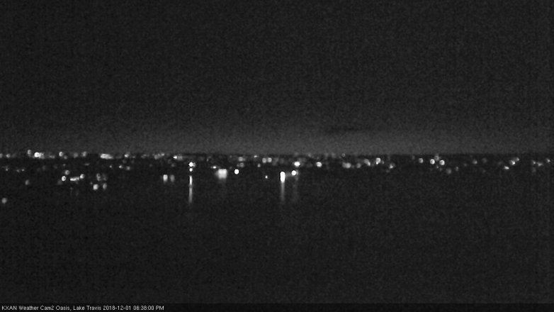 Lake Travis webcam, December 1, 2018 5:40 PM CT