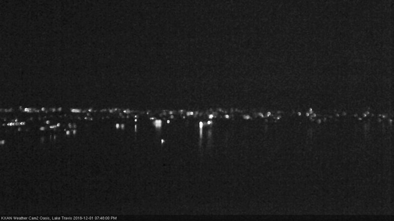 Lake Travis webcam, December 1, 2018 6:50 PM CT