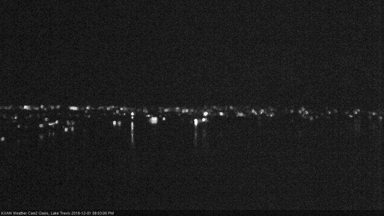 Lake Travis webcam, December 1, 2018 7:05 PM CT