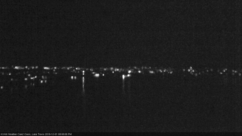 Lake Travis webcam, December 1, 2018 7:10 PM CT