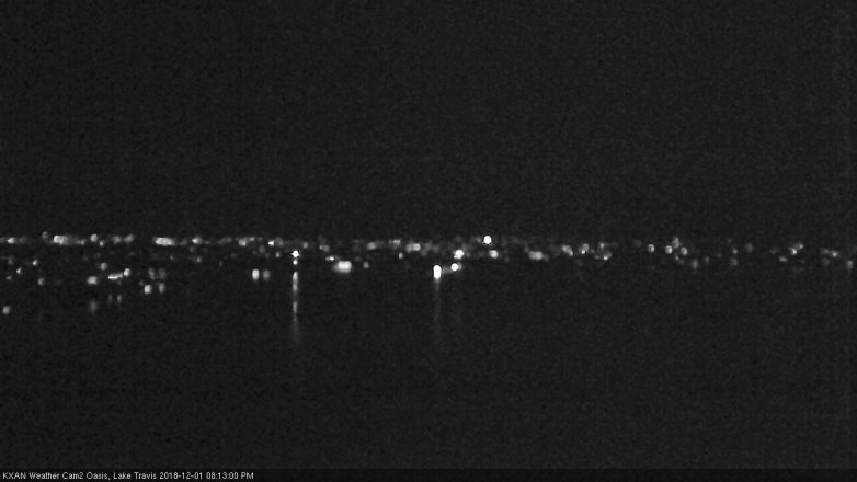 Lake Travis webcam, December 1, 2018 7:15 PM CT