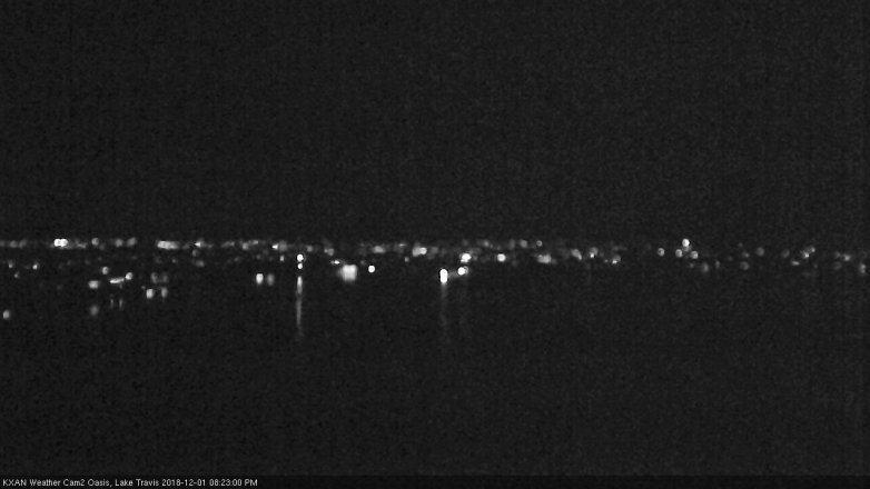 Lake Travis webcam, December 1, 2018 7:25 PM CT