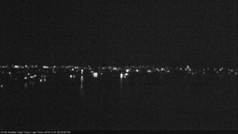 Lake Travis webcam, December 1, 2018 7:35 PM CT