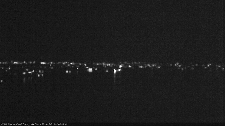 Lake Travis webcam, December 1, 2018 7:40 PM CT