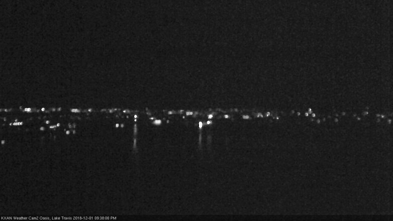 Lake Travis webcam, December 1, 2018 8:40 PM CT