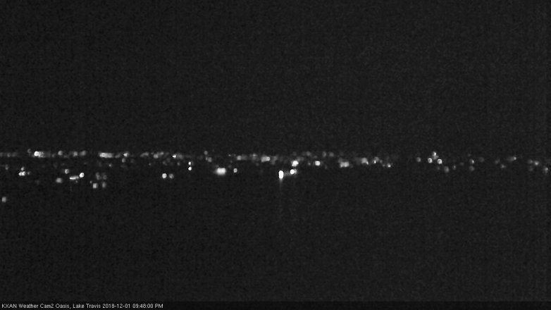 Lake Travis webcam, December 1, 2018 8:50 PM CT