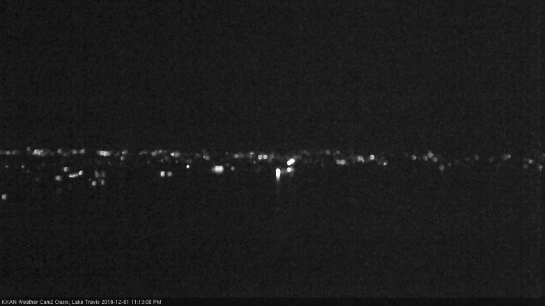 Lake Travis webcam, December 1, 2018 10:15 PM CT