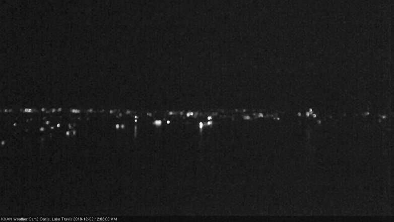 Lake Travis webcam, December 1, 2018 11:05 PM CT
