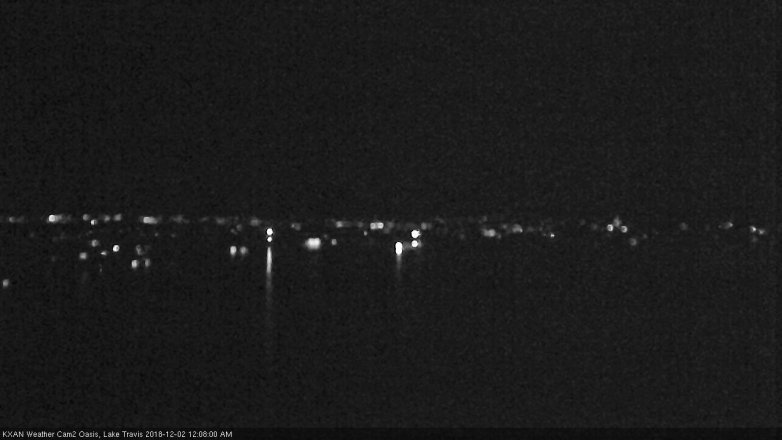 Lake Travis webcam, December 1, 2018 11:10 PM CT