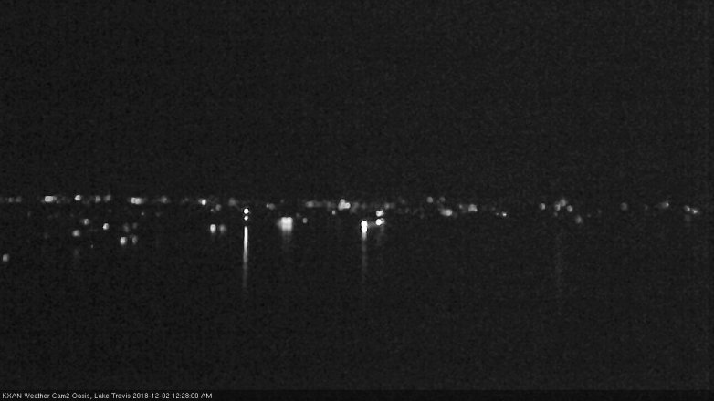 Lake Travis webcam, December 1, 2018 11:30 PM CT