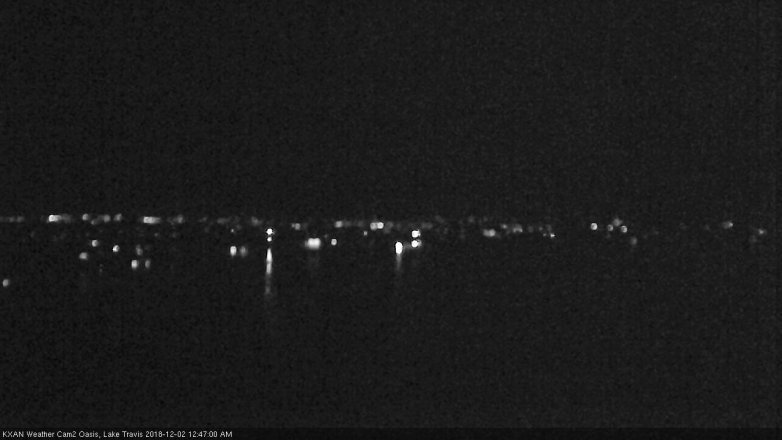 Lake Travis webcam, December 1, 2018 11:50 PM CT