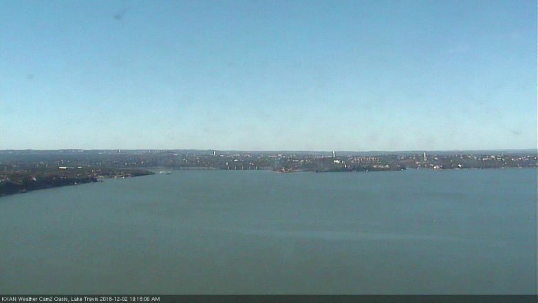 Lake Travis webcam, December 2, 2018 9:20 AM CT