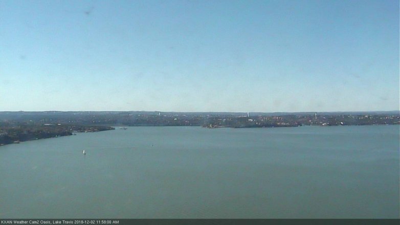 Lake Travis webcam, December 2, 2018 11:00 AM CT