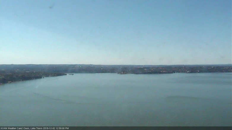 Lake Travis webcam, December 2, 2018 12:00 PM CT