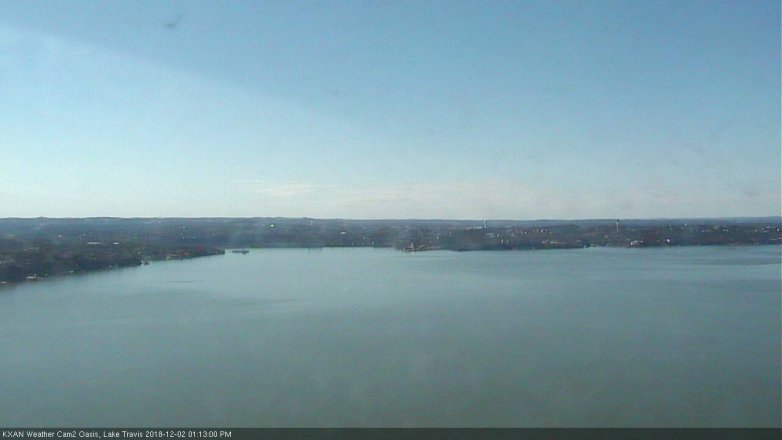 Lake Travis webcam, December 2, 2018 12:15 PM CT