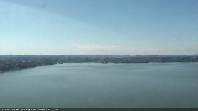 Lake Travis webcam, December 2, 2018 12:25 PM CT