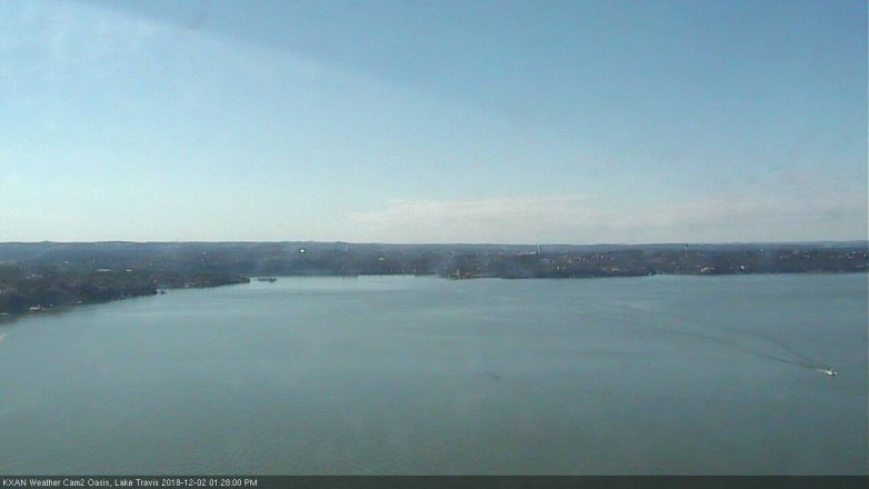 Lake Travis webcam, December 2, 2018 12:30 PM CT