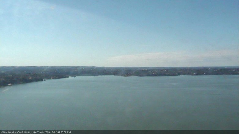 Lake Travis webcam, December 2, 2018 12:35 PM CT