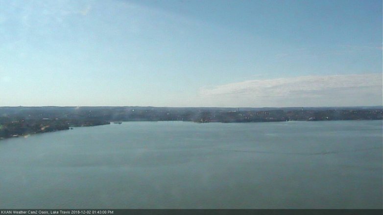Lake Travis webcam, December 2, 2018 12:45 PM CT