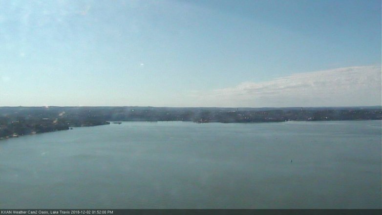 Lake Travis webcam, December 2, 2018 12:55 PM CT