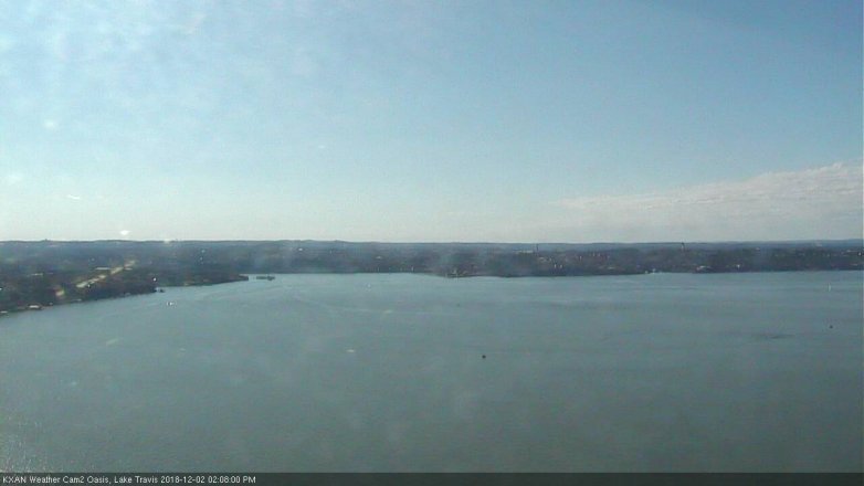 Lake Travis webcam, December 2, 2018 1:10 PM CT