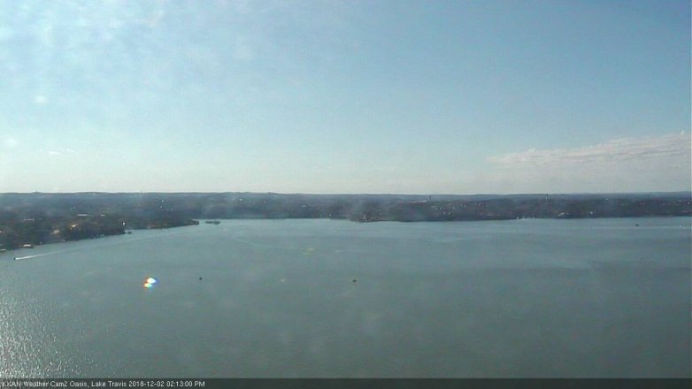 Lake Travis webcam, December 2, 2018 1:15 PM CT