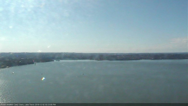 Lake Travis webcam, December 2, 2018 1:25 PM CT