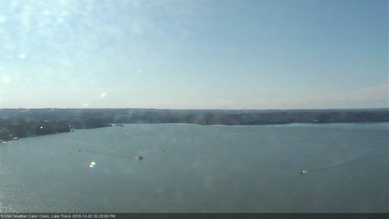 Lake Travis webcam, December 2, 2018 1:30 PM CT