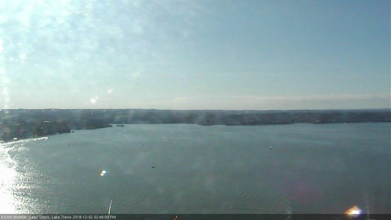Lake Travis webcam, December 2, 2018 1:50 PM CT