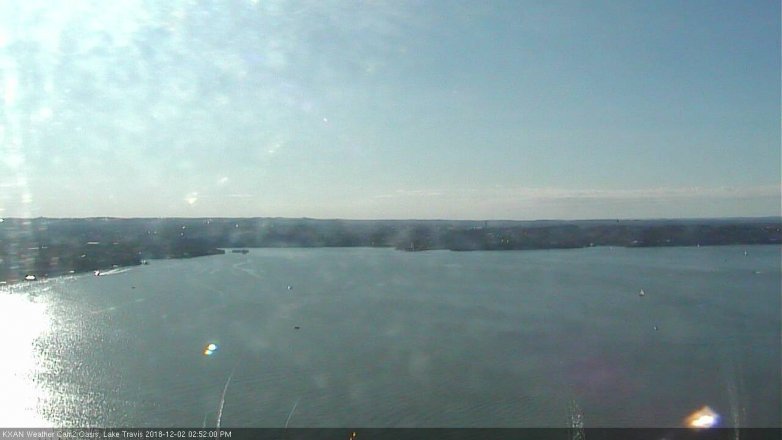 Lake Travis webcam, December 2, 2018 1:55 PM CT