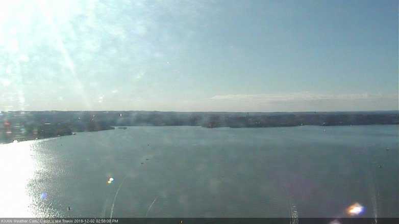 Lake Travis webcam, December 2, 2018 2:00 PM CT