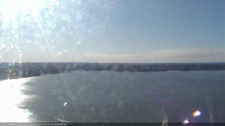 Lake Travis webcam, December 2, 2018 2:10 PM CT