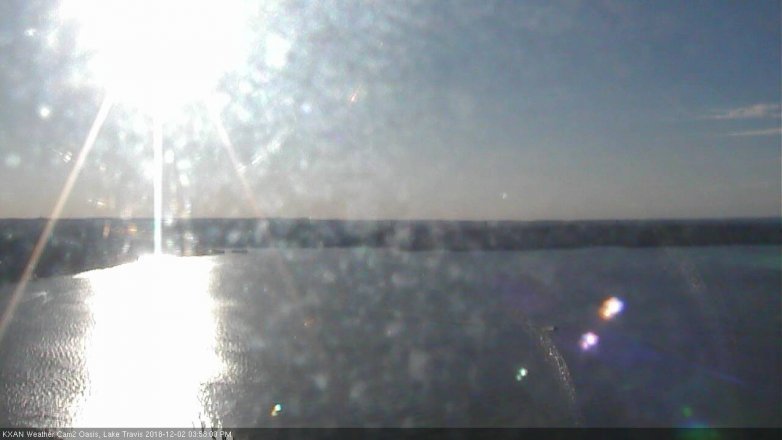Lake Travis webcam, December 2, 2018 3:00 PM CT