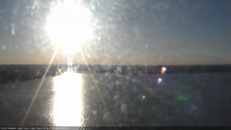 Lake Travis webcam, December 2, 2018 3:35 PM CT
