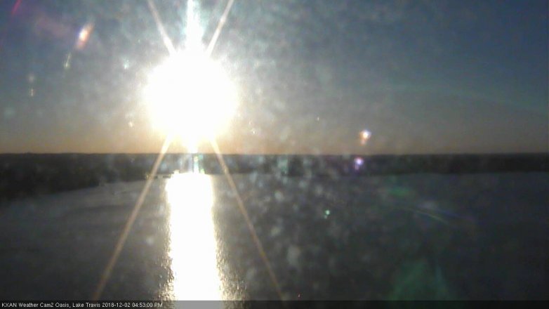 Lake Travis webcam, December 2, 2018 3:55 PM CT
