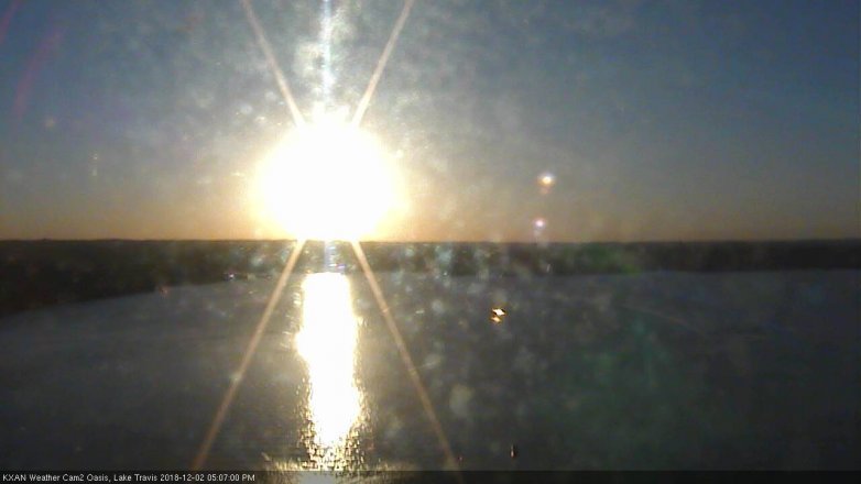 Lake Travis webcam, December 2, 2018 4:10 PM CT