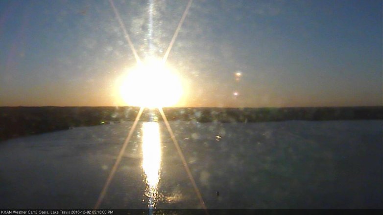 Lake Travis webcam, December 2, 2018 4:15 PM CT