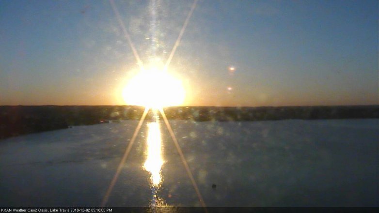 Lake Travis webcam, December 2, 2018 4:20 PM CT