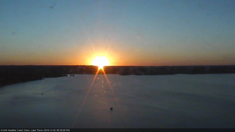 Lake Travis webcam, December 2, 2018 4:30 PM CT