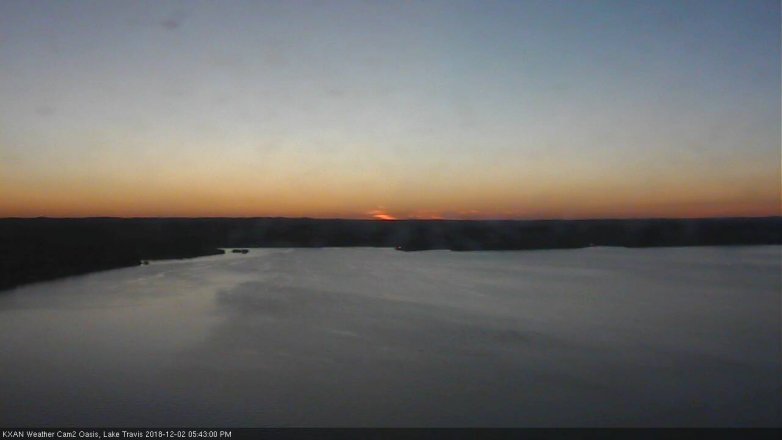 Lake Travis webcam, December 2, 2018 4:45 PM CT