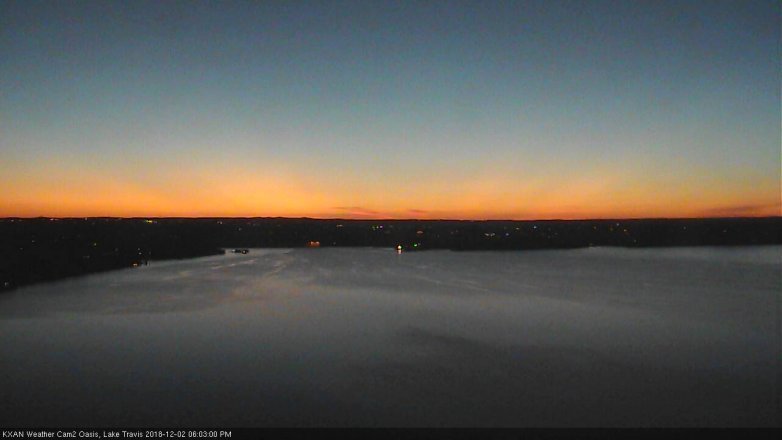 Lake Travis webcam, December 2, 2018 5:05 PM CT