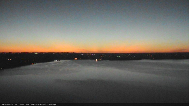 Lake Travis webcam, December 2, 2018 5:10 PM CT