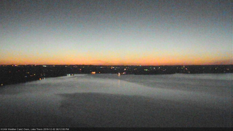 Lake Travis webcam, December 2, 2018 5:15 PM CT