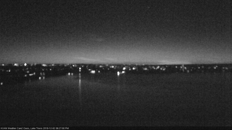 Lake Travis webcam, December 2, 2018 5:30 PM CT