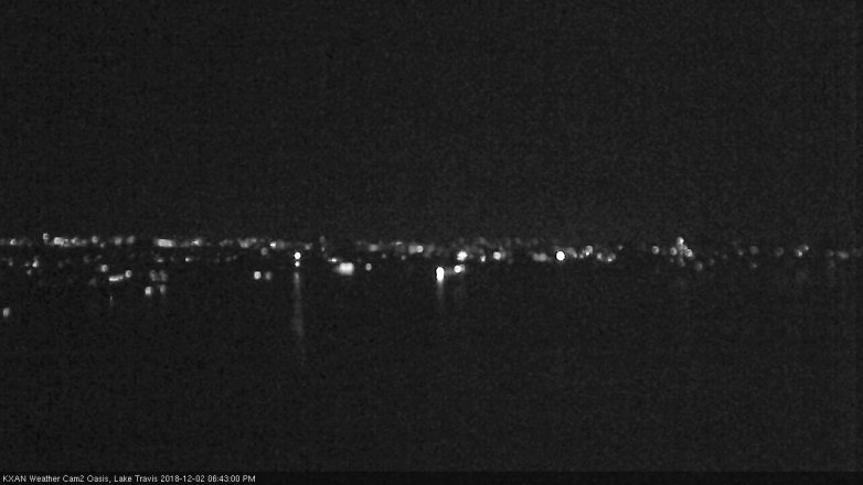 Lake Travis webcam, December 2, 2018 5:45 PM CT