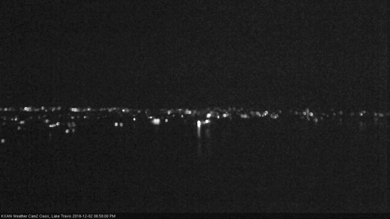 Lake Travis webcam, December 2, 2018 6:00 PM CT
