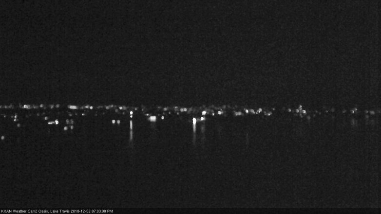Lake Travis webcam, December 2, 2018 6:05 PM CT
