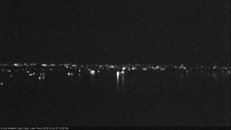 Lake Travis webcam, December 2, 2018 6:15 PM CT